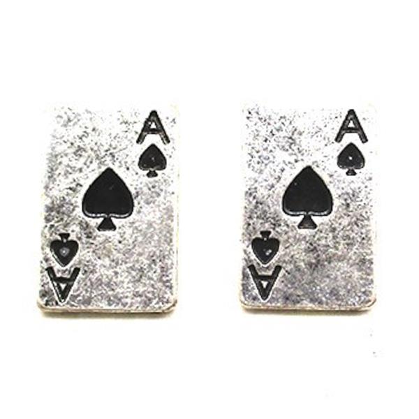 WESTERN STYLE SPADE A EARRING