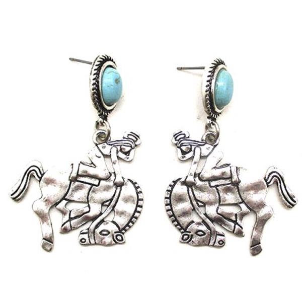 WESTERN STYLE HORSE EARRING