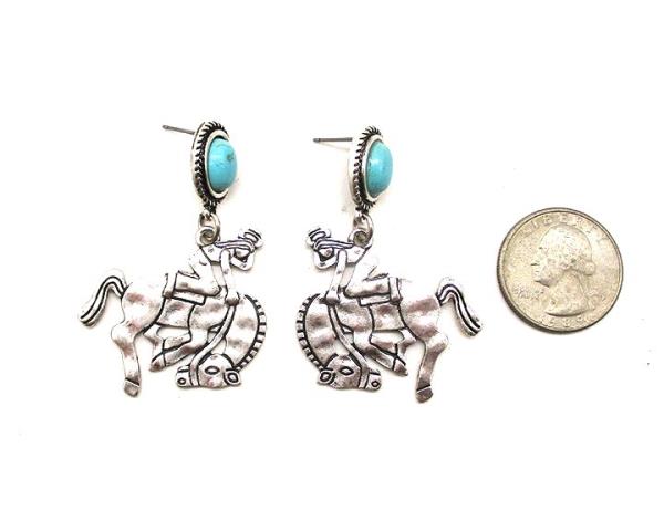 WESTERN STYLE HORSE EARRING