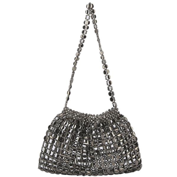 MODERN METALLIC DESIGN SHOULDER BAG