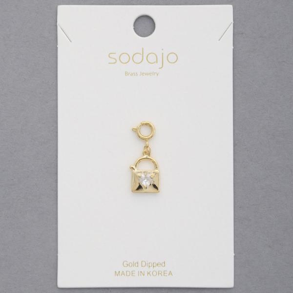 SODAJO LOCK GOLD DIPPED NECKLACE CHARM