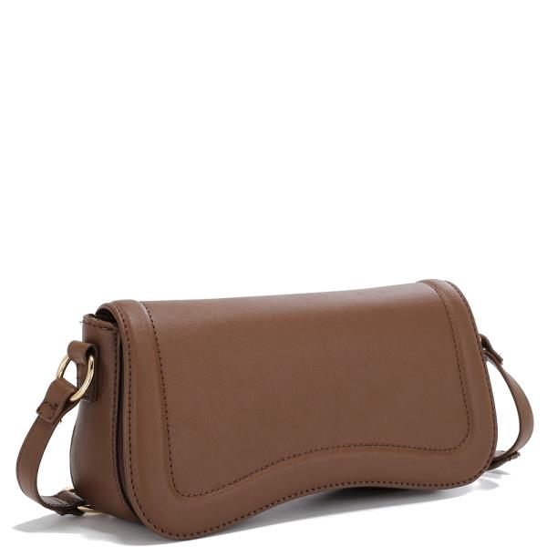 SMOOTH CURVED CROSSBODY BAG