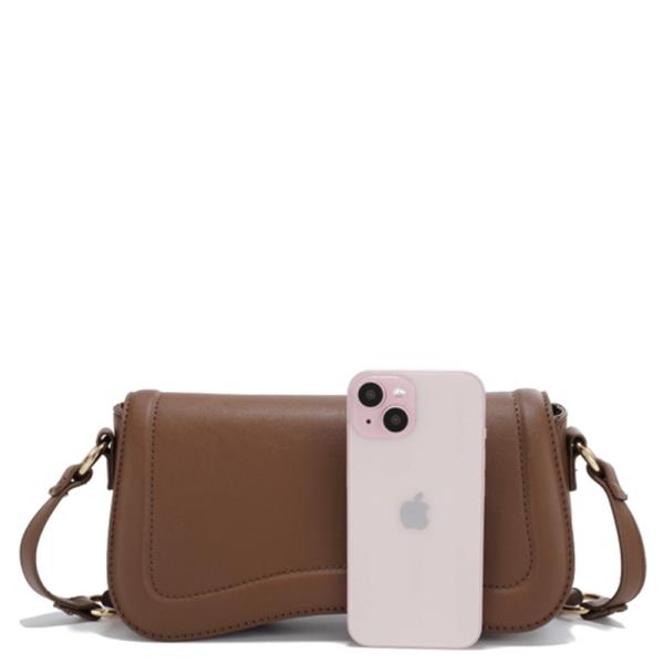 SMOOTH CURVED CROSSBODY BAG