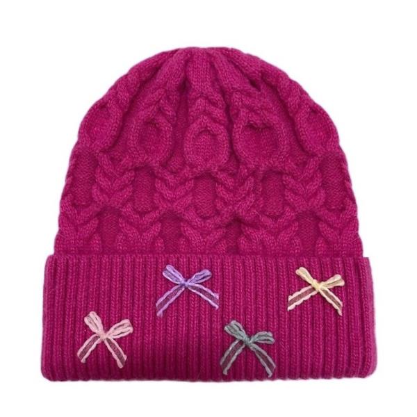 RIBBON KNIT BEANIES