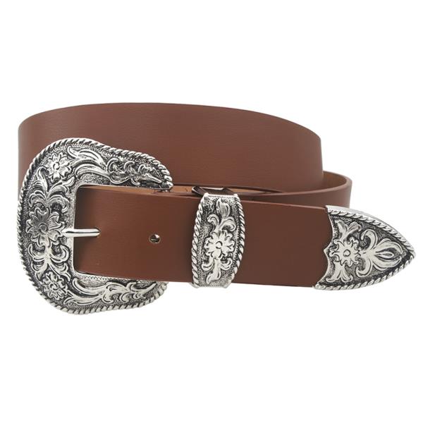 ASHLEY FLORA WESTERN BUCKLE BELT