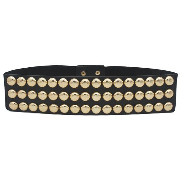 PLUS SIZE DOME STUDDED ELASTIC BELT