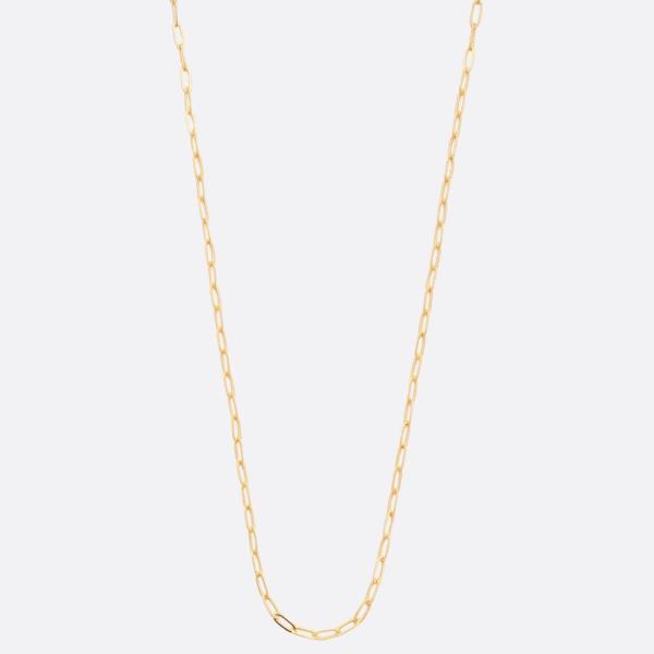 SODAJO DAINTY OVAL LINK GOLD DIPPED NECKLACE