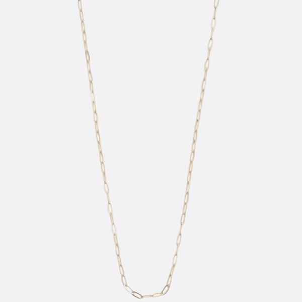 SODAJO DAINTY OVAL LINK GOLD DIPPED NECKLACE