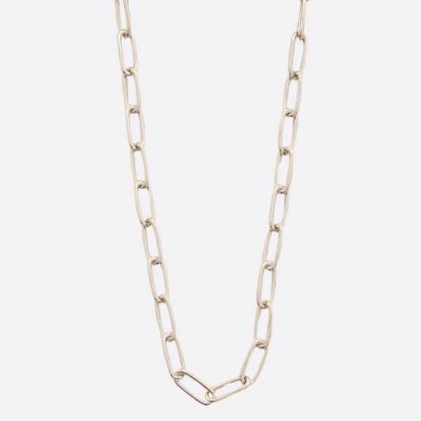 SODAJO OVAL LINK GOLD DIPPED NECKLACE