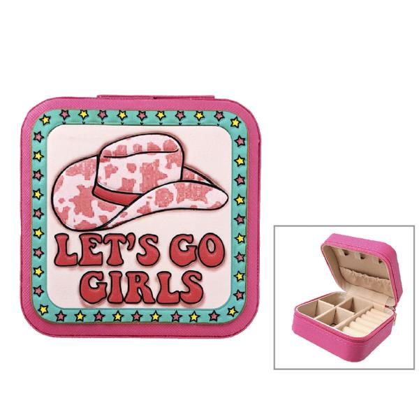 WESTERN LETS GO GIRL JEWELRY ORGANIZER BOX