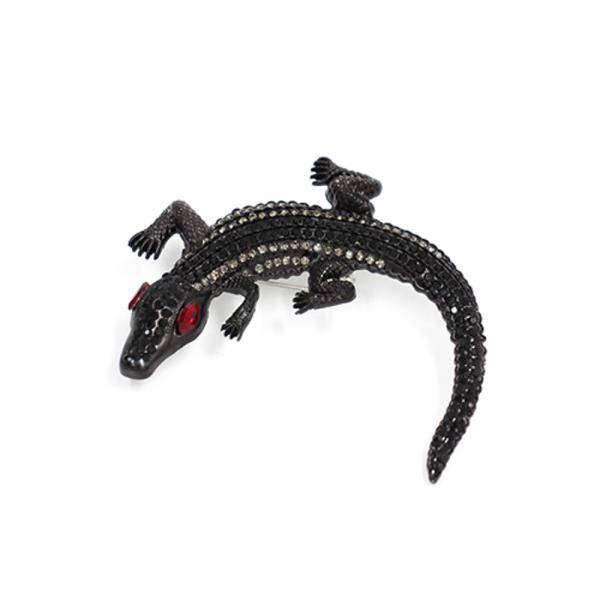 RHINESTONE LIZARD  BROOCH PIN