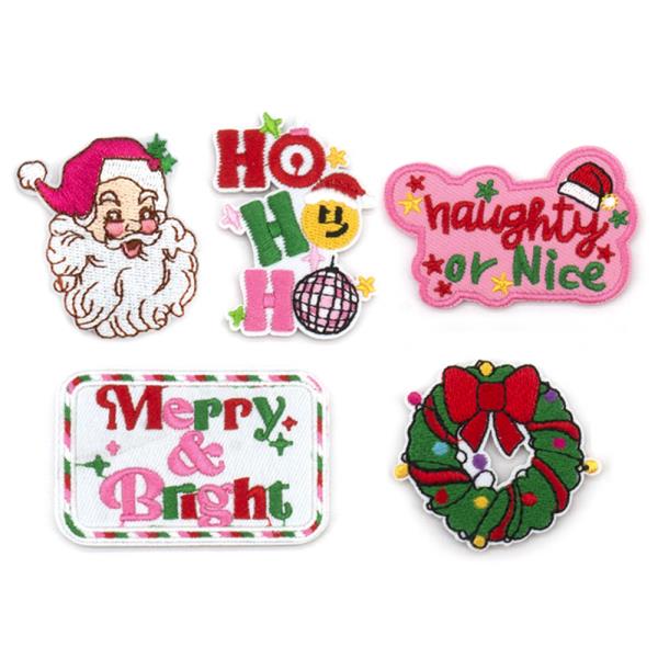 MERRY AND BRIGHT ASST PATCHES