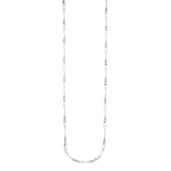 METAL TWIST HERRINGBONE SHORT CHAIN