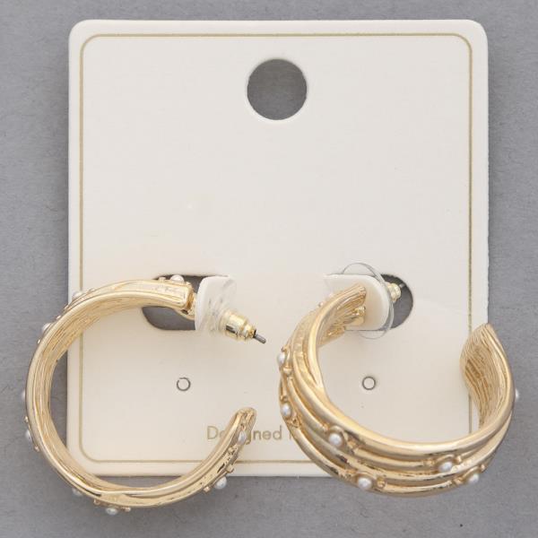 PEARL METAL 30MM HOOP EARRING