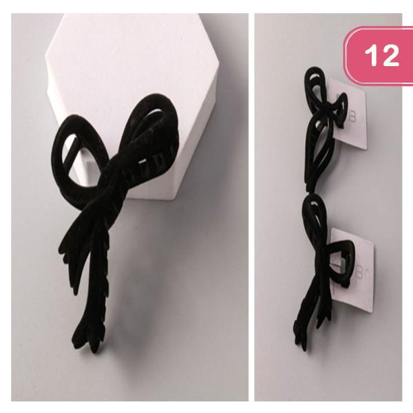 BOW HAIR CLAW CLIP (12 UNITS)