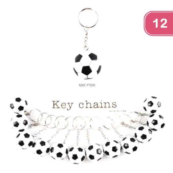 SOCCER BALL KEYCHAIN (12 UNITS)