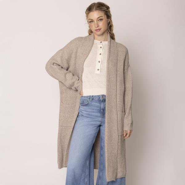 SHAWL COLLAR CARDIGAN