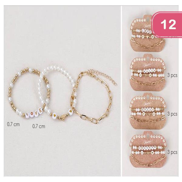 STACKABLE BRACELETS (12 UNITS)