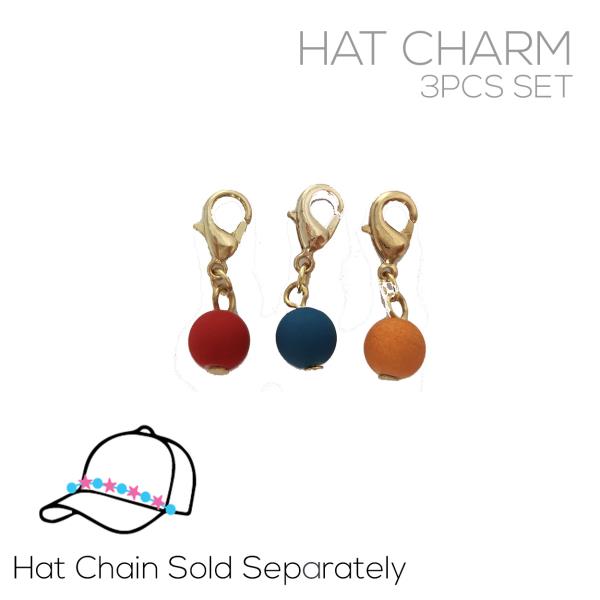 TRIPLE BEAD 3 HAT CHARM