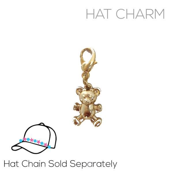 TEDDY BEAR STAR HAT CHARM