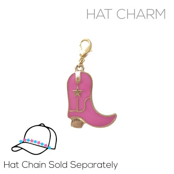 COWBOY BOOT HAT CHARM