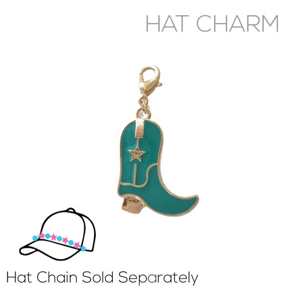 COWBOY BOOT HAT CHARM