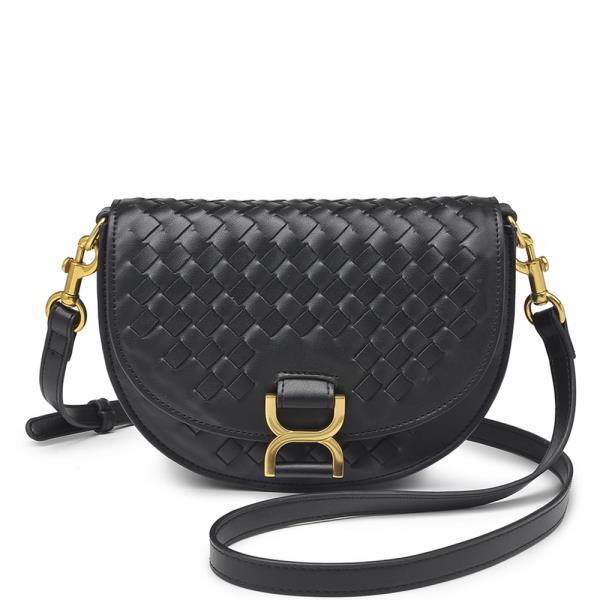 WOVEN BUCKLE ALISE CROSSBODY BAG