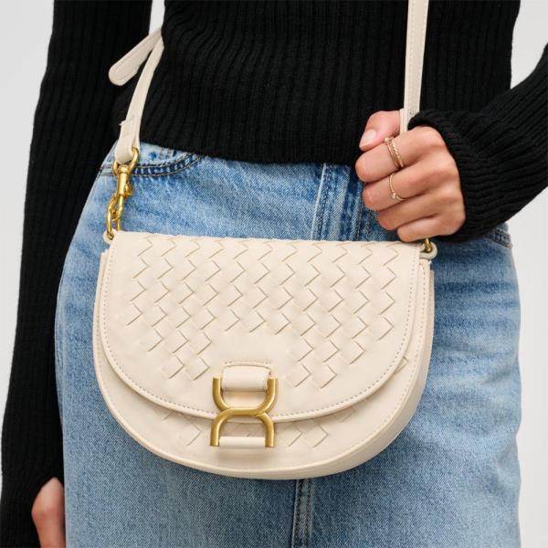 WOVEN BUCKLE ALISE CROSSBODY BAG