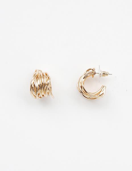 WIRE METAL OPEN HOOP EARRING