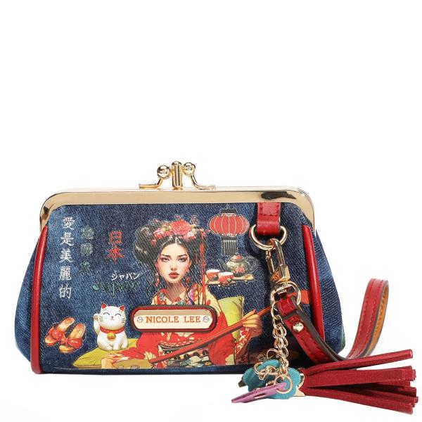 NICOLE LEE MINI KISS LOCK COIN PURSE WRISTLET