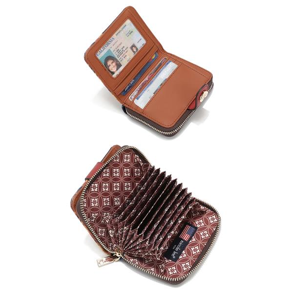 NICOLE LEE DENIM HEART BIFOLD ANTI THEFT RFID WALLET