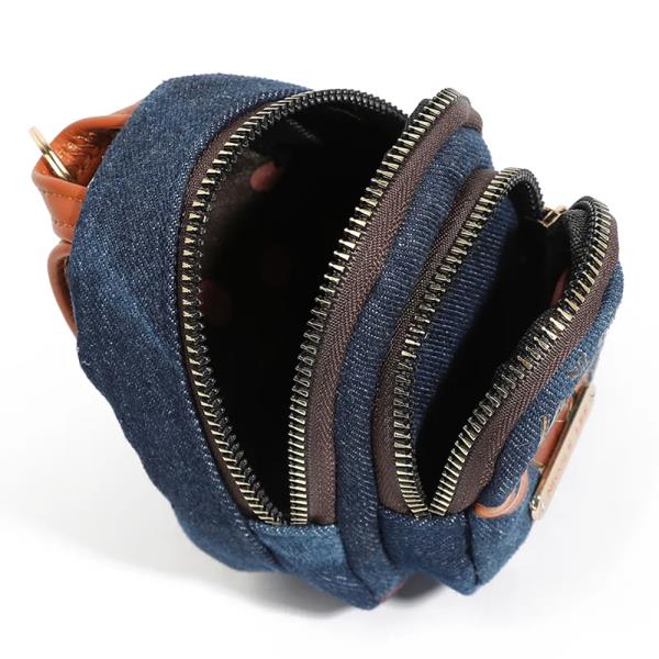 NICOLE LEE DENIM MINI BACKPACK COIN PURSE