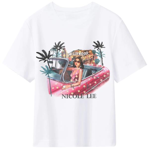 NICOLE LEE FASHION BLING SHIRT