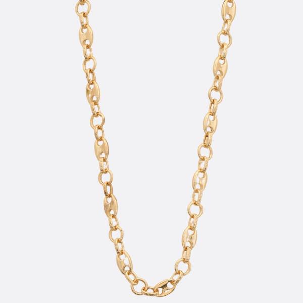 OVAL LINK METAL NECKLACE