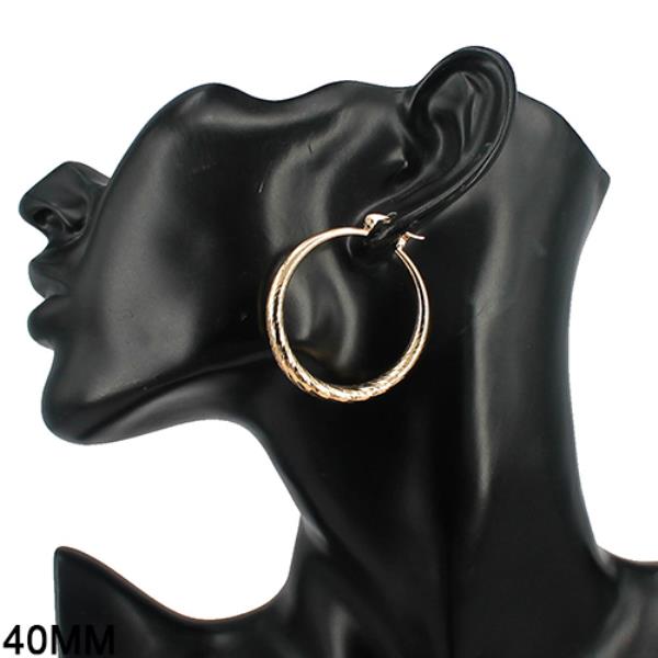 METAL TUBE HOOP EARRING