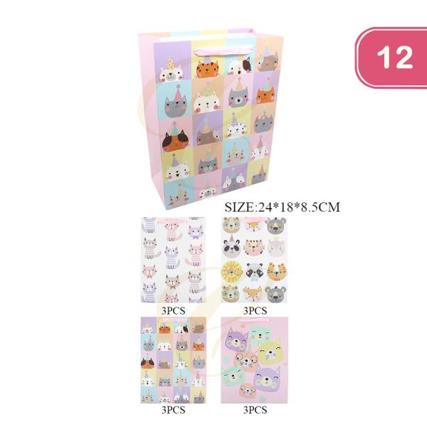 CUTE ANIMAL GIFT BAG (12 UNITS)