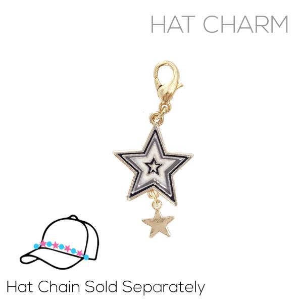 COWGIRL STAR HAT CHARM