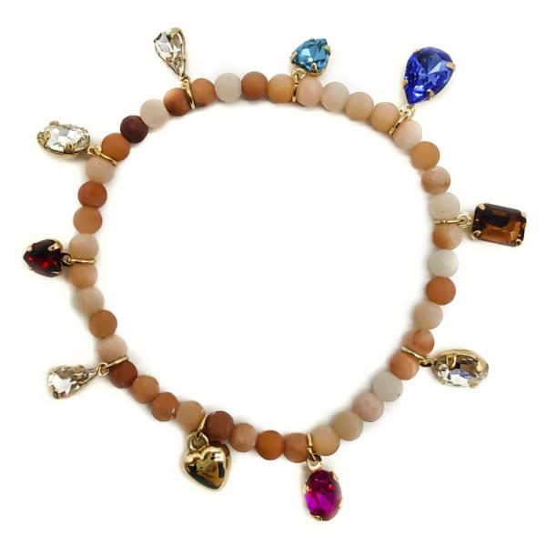 BEAD STONE STRETCH BRACELET