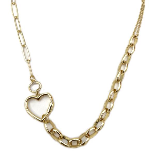 METAL HEART NECKLACE