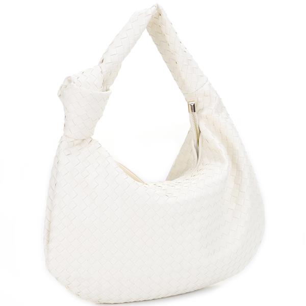 WOVEN KNOT SHOULDER BAG