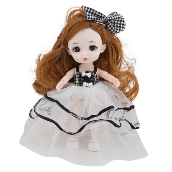 EMILY CHECKER BOW DRESS ME UP DOLL KEYCHAIN BAG CHARM