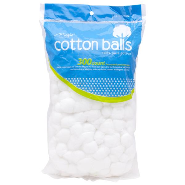 PURE COTTON BALLS (300 COUNT)