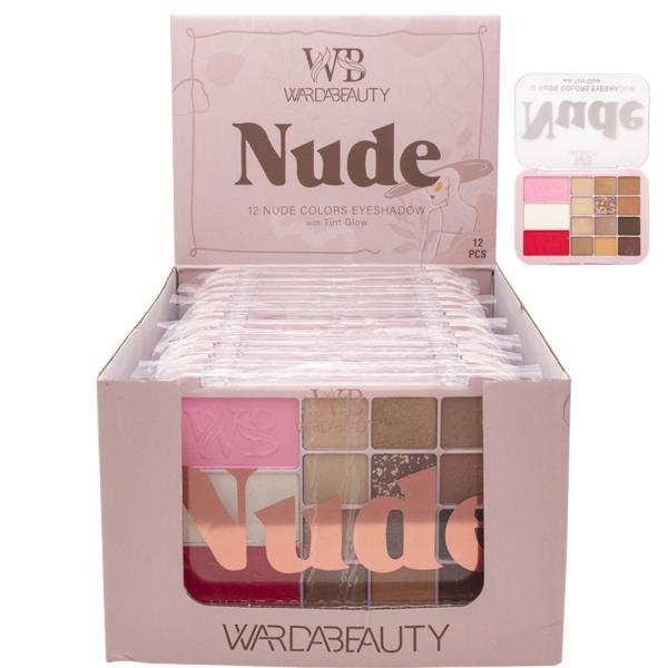 12 NUDE COLORS EYESHADOW W TINT GLOW (12 UNITS)