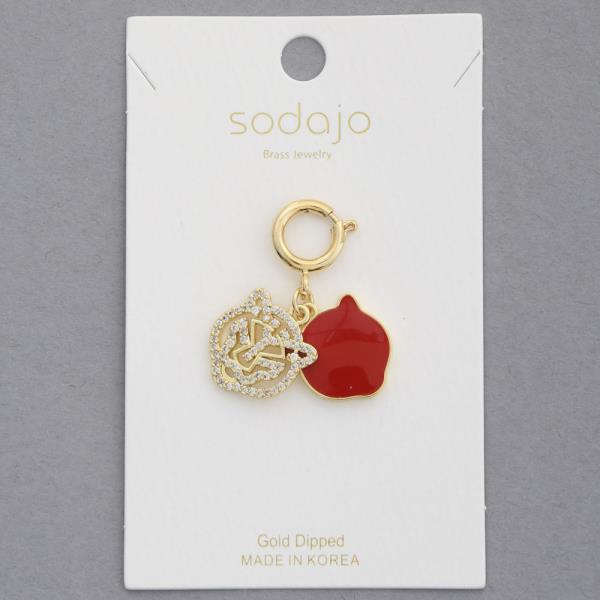 SODAJO GOLD DIPPED NECKLACE CHARM