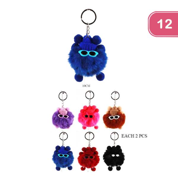 FUZZY KEYCHAIN (12 UNITS)