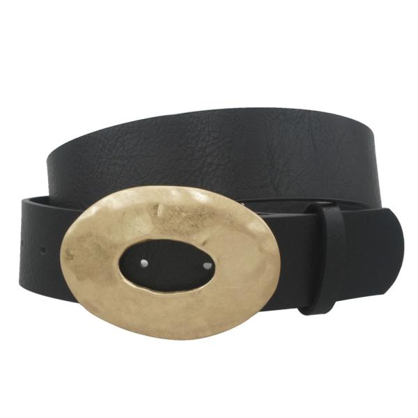METAL OVAL BUCKLE BELT