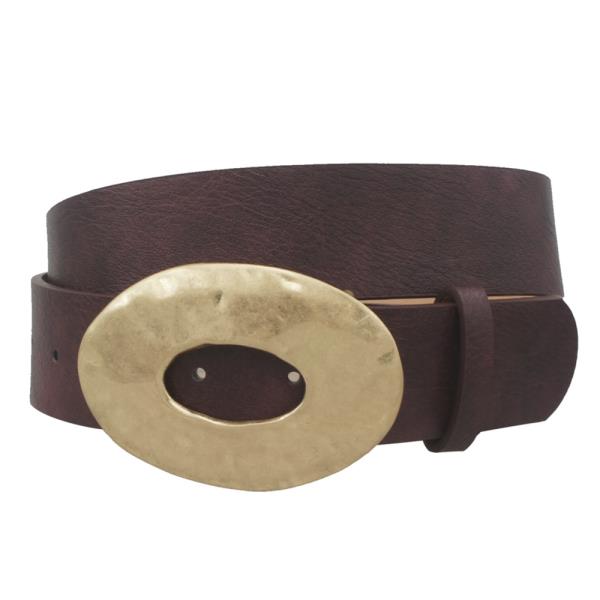 METAL OVAL BUCKLE BELT