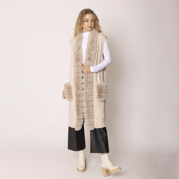 FUR LONG VEST