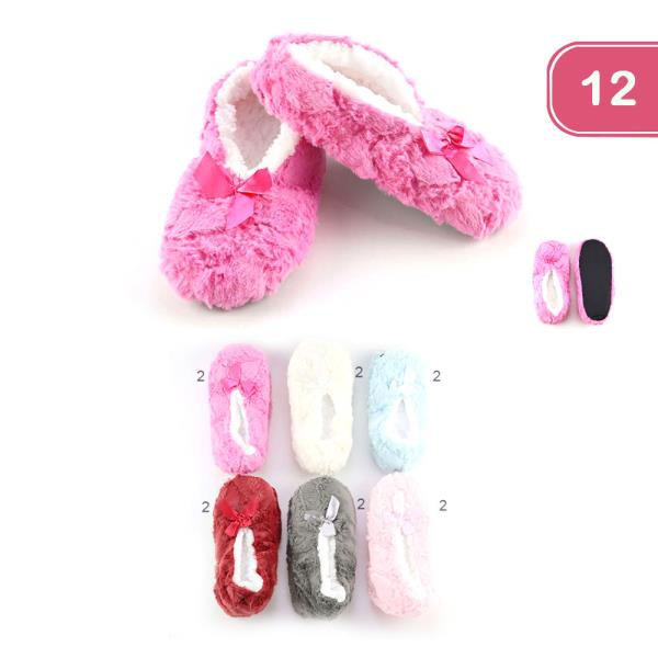 FUZZY SLIPPERS (12 UNITS)