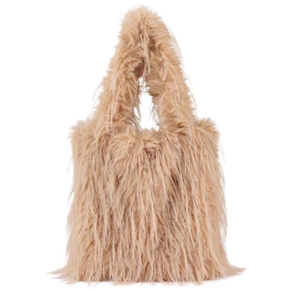 FAUX FUR SHOULDER BAG